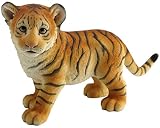 US 9.75 Inch Tiger Cub Standing Decorative Figurine, Orange and Black