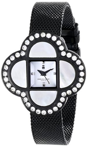 Charles-Hubert, Paris Women's 6840-BM Premium Collection Analog Display Japanese Quartz Black Watch
