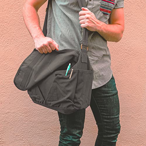 Image of Sweetbriar Classic Messenger Bag - Vintage Canvas Shoulder Bag for All-Purpose Use