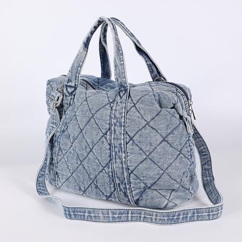 Denim Bags for Women Jeans Bag Denim Tote Bag Preppy Vintage Handbag Crossbody Shoulder Bag3
