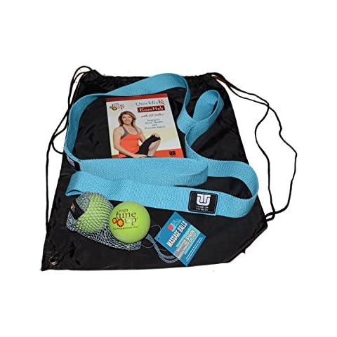 Yoga Tune Up Quickfix RX KneeHab with Jill Miller Kit Including Instructional DVD, Original Set of yoga tune up Therapy Balls, and a Strap for Stretching Cover