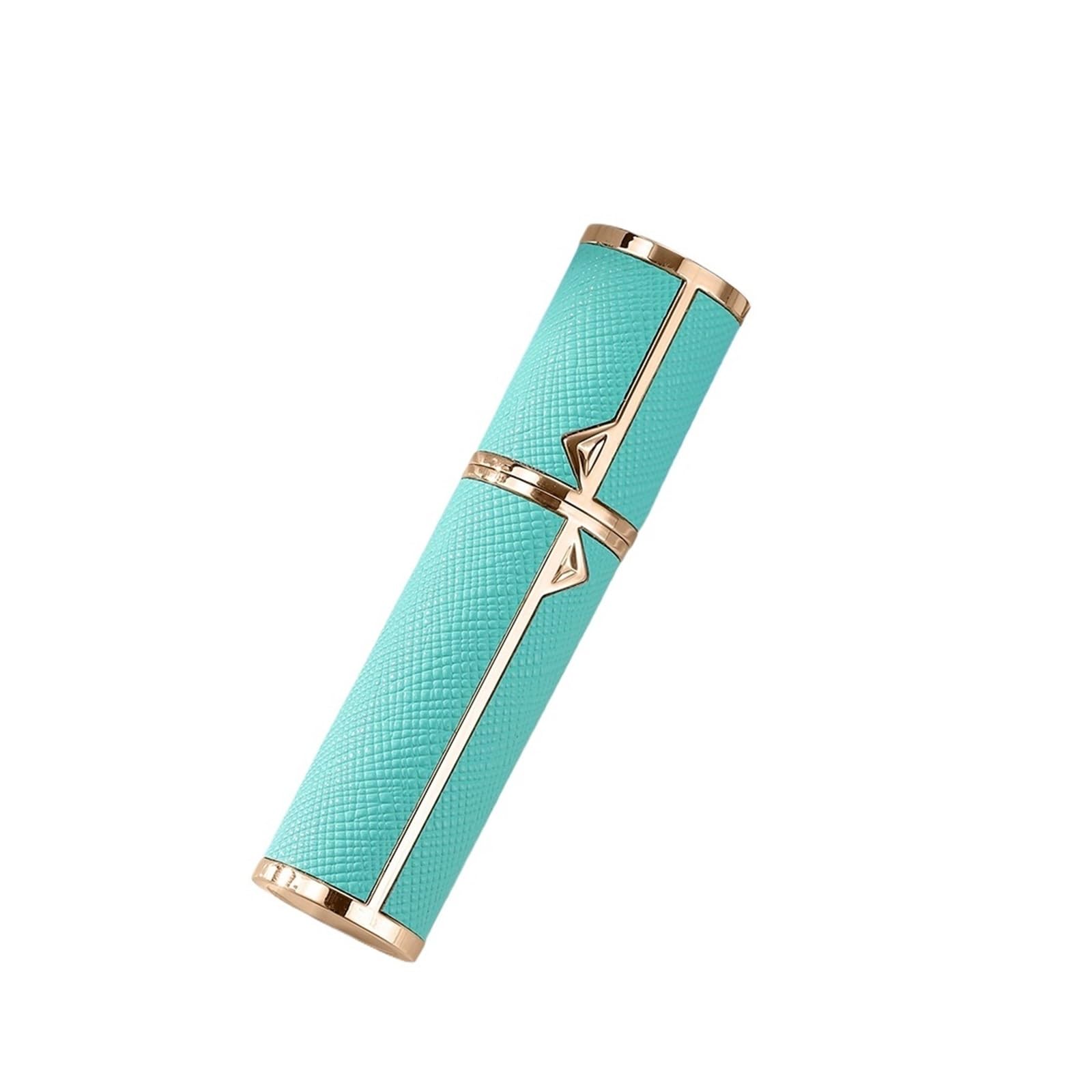Frasco de perfume de cuero Botella vacía de perfumes Travel Essentials | Botellas de tamaño mini de la botella recargable del perfume del cuero 5ml de la PU(Light blue)
