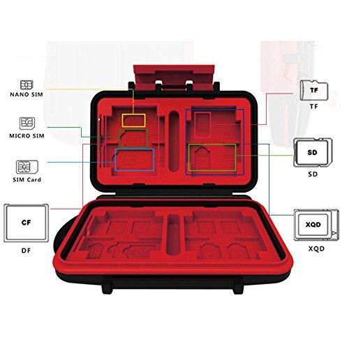 Hellopower 26 Slots Memory Card Case Holder Box Sd/Cf/Msd/Xqd/Tf/Sdhc Sdxc Micro Sd Card Storage Carry Case Protector Box Camera Cartridge Waterproof And Anti-Dust Box #TOP1
