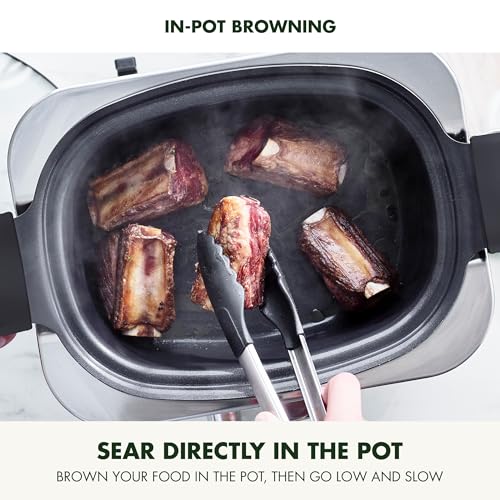 GreenPan-Elite-8-in-1-Programmable-6QT-Electric-Slow-Cooker-Dishwasher-Safe-Lid-Removable-Crock-PFAS-Free-Healthy-Ceramic-Nonstick-Multi-Cooker-Sear-SauteBrown-Steam-Basket-Roast-White