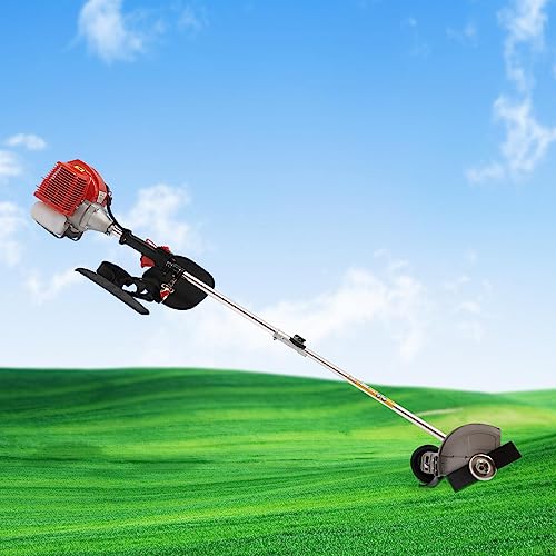 ZGEXING 43CC Gas String Trimmer Lawn Wacker Weed Trimmer Air-Cooled Engine 2-Stroke Grass Lawn Edger Tools for Garden Yard & Urban Greening