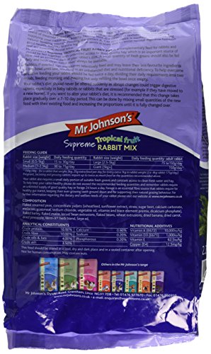 Mr Johnson's Supreme Tropical Fruity Rabbit Mix, 2.25 kg, transparent - Image 2