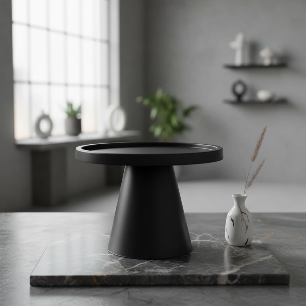 Mirandinha - Acrylic Round Black Large Cake Stand Cone Shaped for Wedding, Birthday Party, Graduation, Celebration - Durable, Reusable - Cupcake Stand, Cake Holder, Candy Display, Dessert Tray