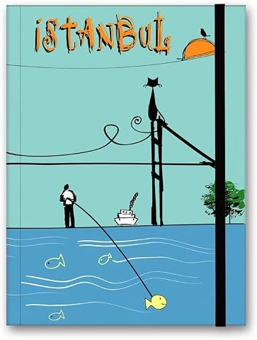 Le Color Renkli İstanbul Defter Çizgili Lastikli Boğaz