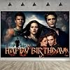 The Saga of Twilight Birthday Party Decoration,Twilight Party Photo Background 5 x 3 FT and 18 Pcs Balloon,Twilight Merch Party Backdrop Supplies #2