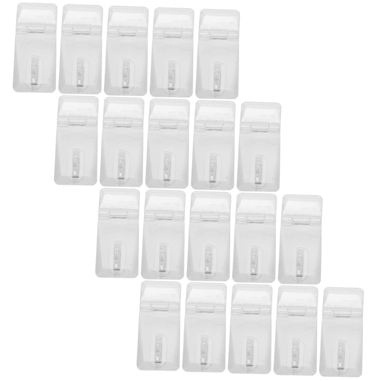 Cabilock 40 Sets Transparent Lock Hasp Latches Clear Lock Hasp Mini Buckle Latch Bisagras para Gabinetes Luggage Buckle Lock Hinge Latches Lock Heavy Duty Padlock Heavy Duty Hinge Hinges PC