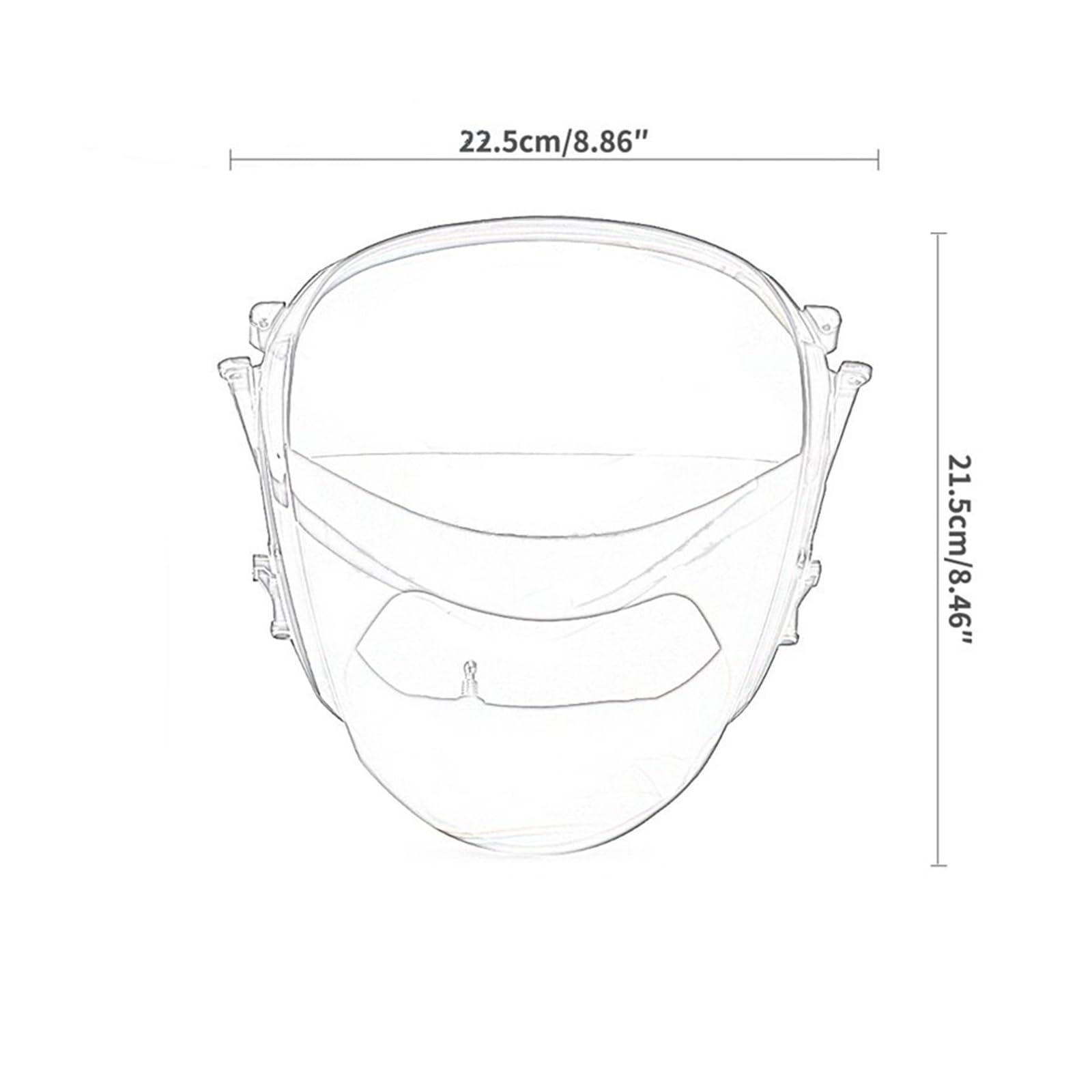 Protezione Faro Moto Per Piaggio Zip 100 98 4T, Zip 50 2T, AC 49, DT, TT, LC, SP 4T 49 92-17 - Copertura Protettiva In Vetro (Colore: 1)