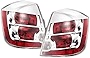 HEADLIGHTSDEPOT Tail Lights Set Chrome Housing Left Driver Right Passenger Pair Compatible with Nissan Sentra 2.0L