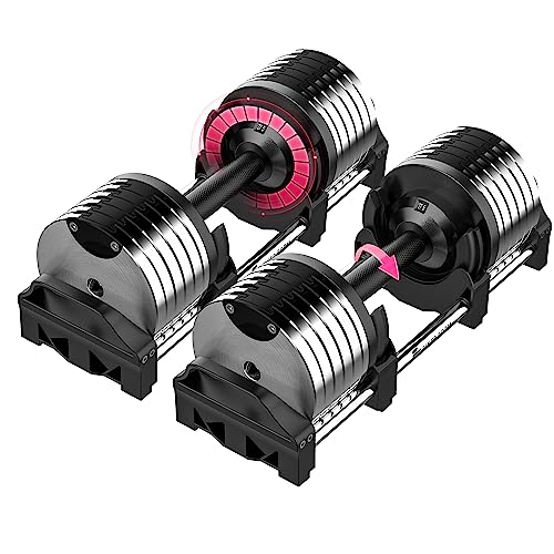 Finer Form Adjustable Dumbbells 5-32.5 LBs: Save Space with This Female-Friendly Adjustable Dumbbell Set. Go Up Or Down in 2.5 LB Increments with These Adjustable Weights, Sold as A Pair. - Home Fitness Guru 51CBT3wsdWL. SL500 - Home Fitness Guru