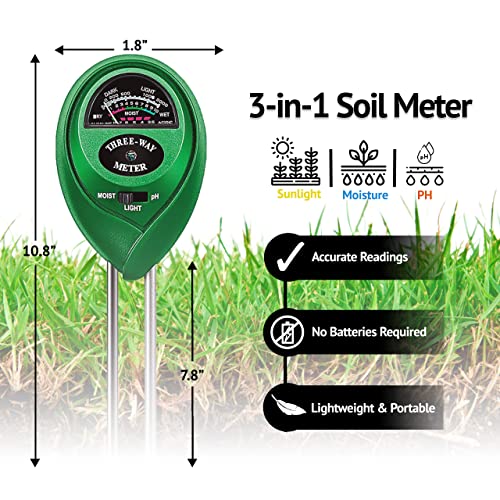 Coco Bliss Coco Coir (650Gm, 10 Bricks) + Soil Meter - Compressed Coconut Coir Bricks With Low Ec And Ph - High Expansion Coco Fiber For Herbs, Flowers, Planting - Omri Listed Renewable Coconut Soil #TOP6