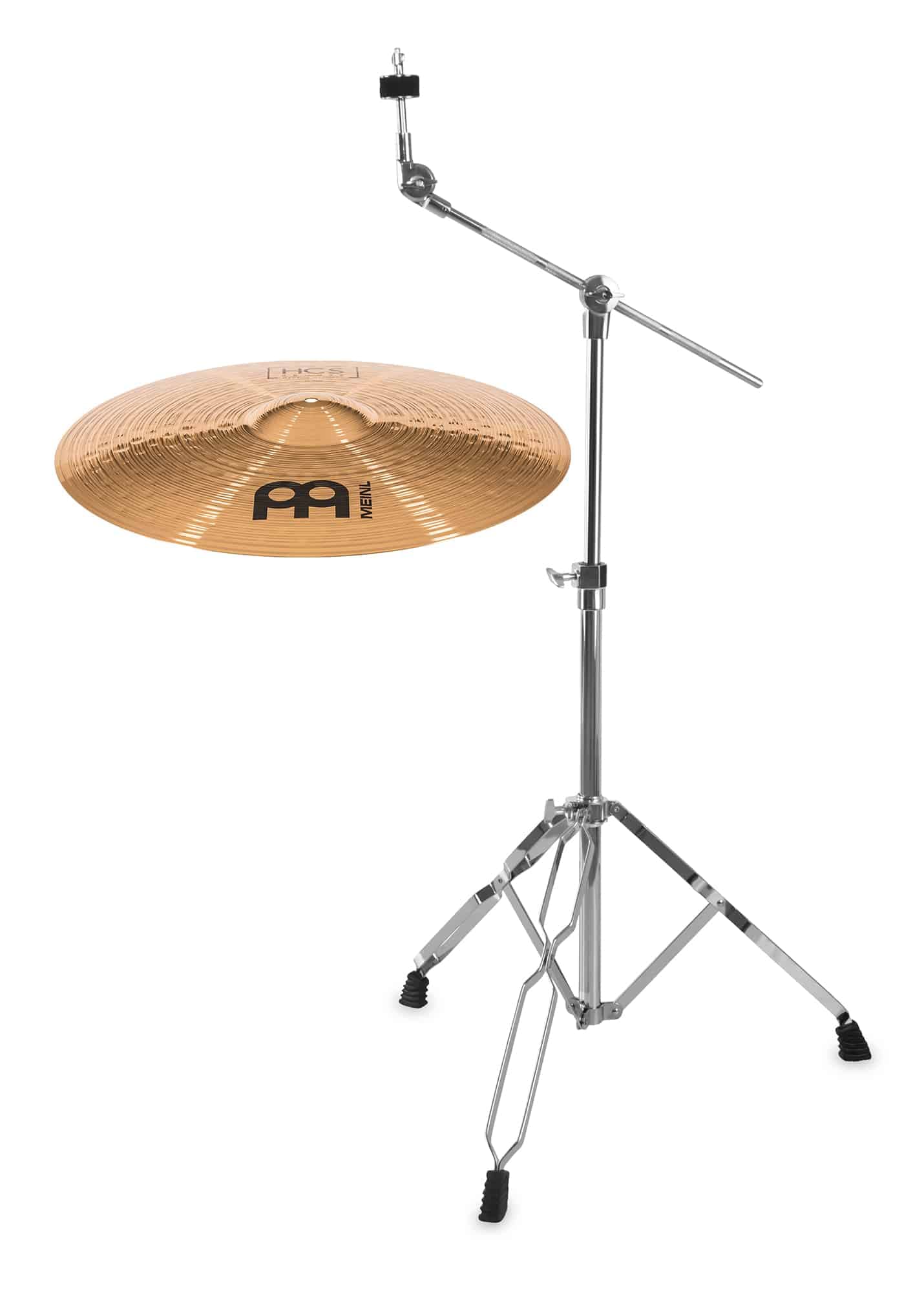Meinl HCS Bronze 20" Ride Set – Modello: HCSB20R – B8 Lega di bronzo – Finitura: Tradizionale – Caratteristica: esplosiva/trasparente – Supporto per piatto