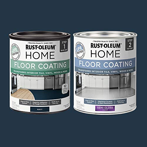 Rust-Oleum Home Interior Floor Semi-Gloss Navy Coating Kit miniatura 2