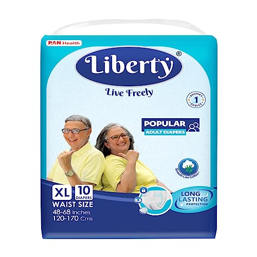 Image of Liberty Adult Diaper, Extra Large (10 count) (120-170 Cms || 48-68 Inch)