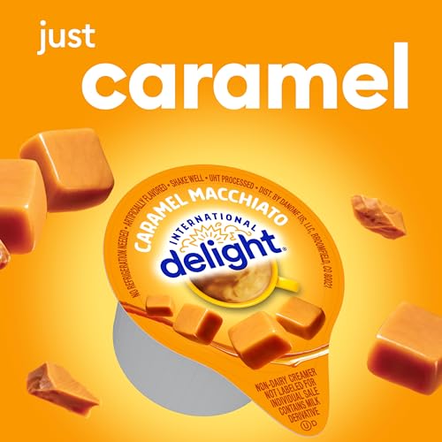 Image of International Delight Coffee Creamer Singles, Caramel Macchiato, 24 Count