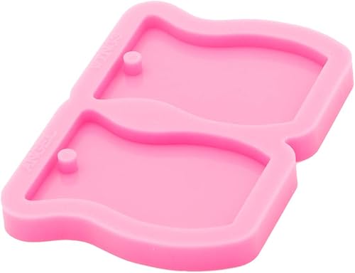 Miniatura 2 de Brillante brillante forma de tarro pendiente resina silicona molde, resina molde arte llavero colgante, forma de florero molde de silicona para