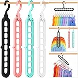 Closet Organizers and Storage, Multifunctional Organization and Storage Home Essentials Magic Space Saving Hangers with 9 Holes for Wardrobe Closet Heavy Clothes