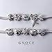 GNOCE Love of Family Charm Bead 925 Sterling Silver Heart Charms Fit Bracelet/Necklace For Mother's Day Gift (Love of Family)