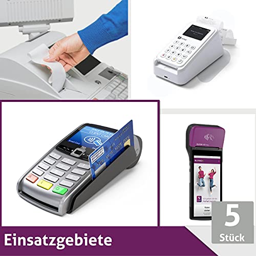 Ec-Cash - Rotoli di carta termica per casse, 57 mm...