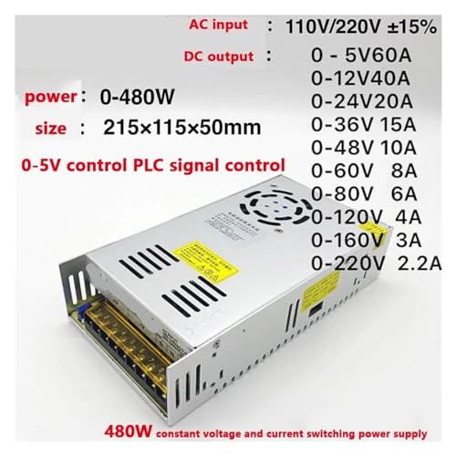 Alimentation électrique à découpage réglable AC DC transformateur 480W variable 60V - 2