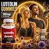 Luteolin 100mg Supplement - Vegan, Non-GMO, Sugar-Free, Easy to Swallow - Antioxidant Complex for Brain Health, Memory, Cognitive Function, Mood & Energy for Men and Women - 60 Chewable Gummies