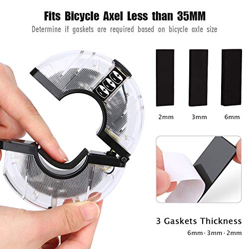 image for Sarissa Bicycle Hub Light, Safety Waterproof Bike Wheel Lights LED Cyc
