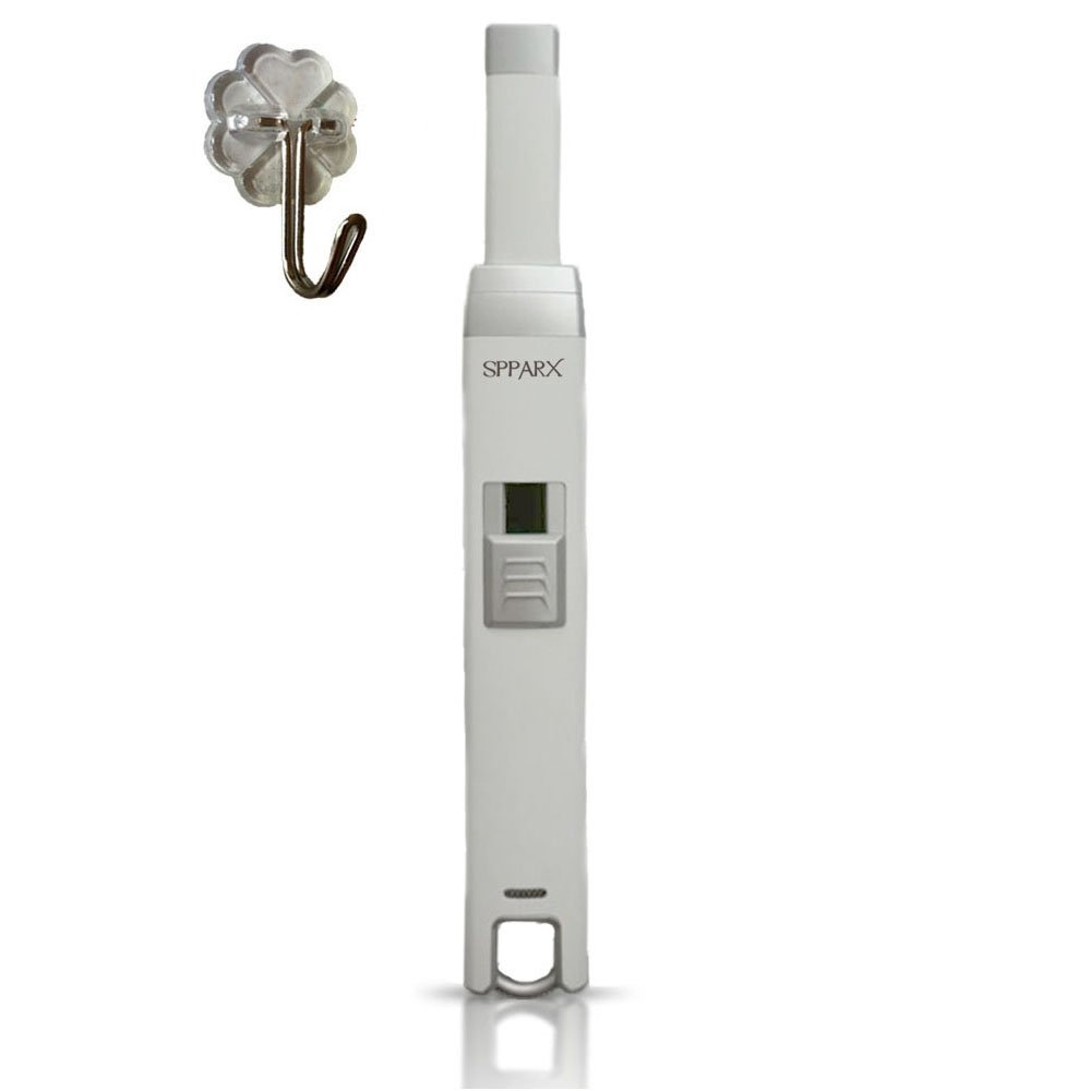 SPPARX Candle BBQ USB Lighter and Decorative Hanger, Electronic Arc Lighter, Stove Gas Lighter, Flameless, Rechargeable Lighter, Windproof, USB Cable Included