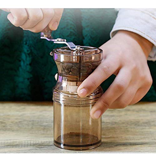 SXLCKJ Kaffeebohnenmühle Manuelle Kaffeemühle aus Acryl Edelstahl Kaffeemühle Handkurbel Kaffee G (Zerkleinerer… – Bild 6