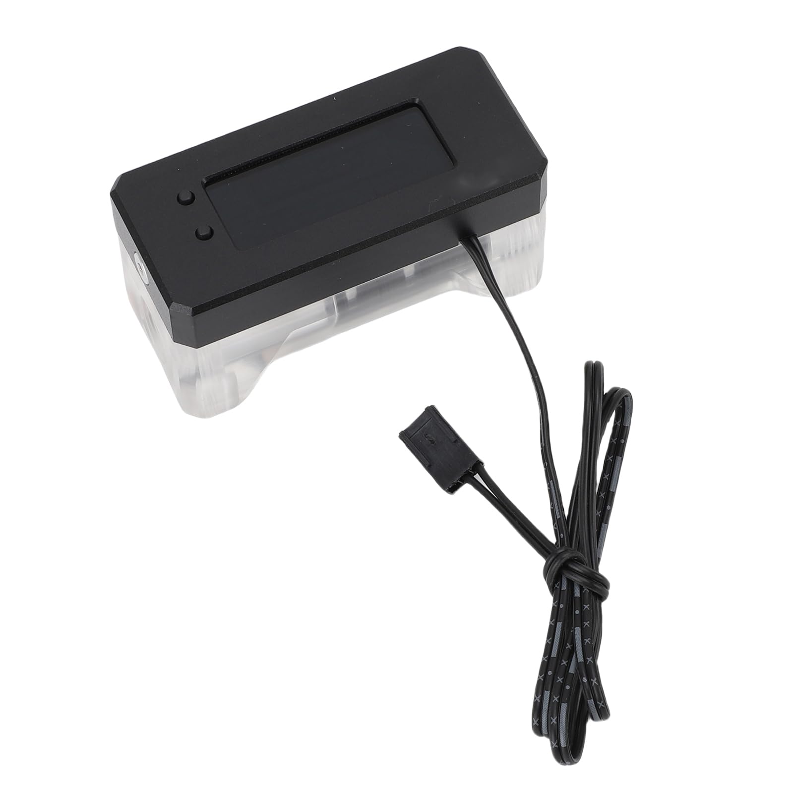 Misuratore di Portata per Raffreddamento Ad Acqua, Kit di Raffreddamento Ad Acqua per PC 12V 24V 3 Pin, Indicatore di Flusso del Liquido di con Allarme per Alta Temperatura e Basso Numero di