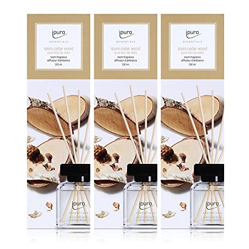 Preisvergleich Produktbild Essentials by Ipuro Cedar Wood 200ml (3er Pack)