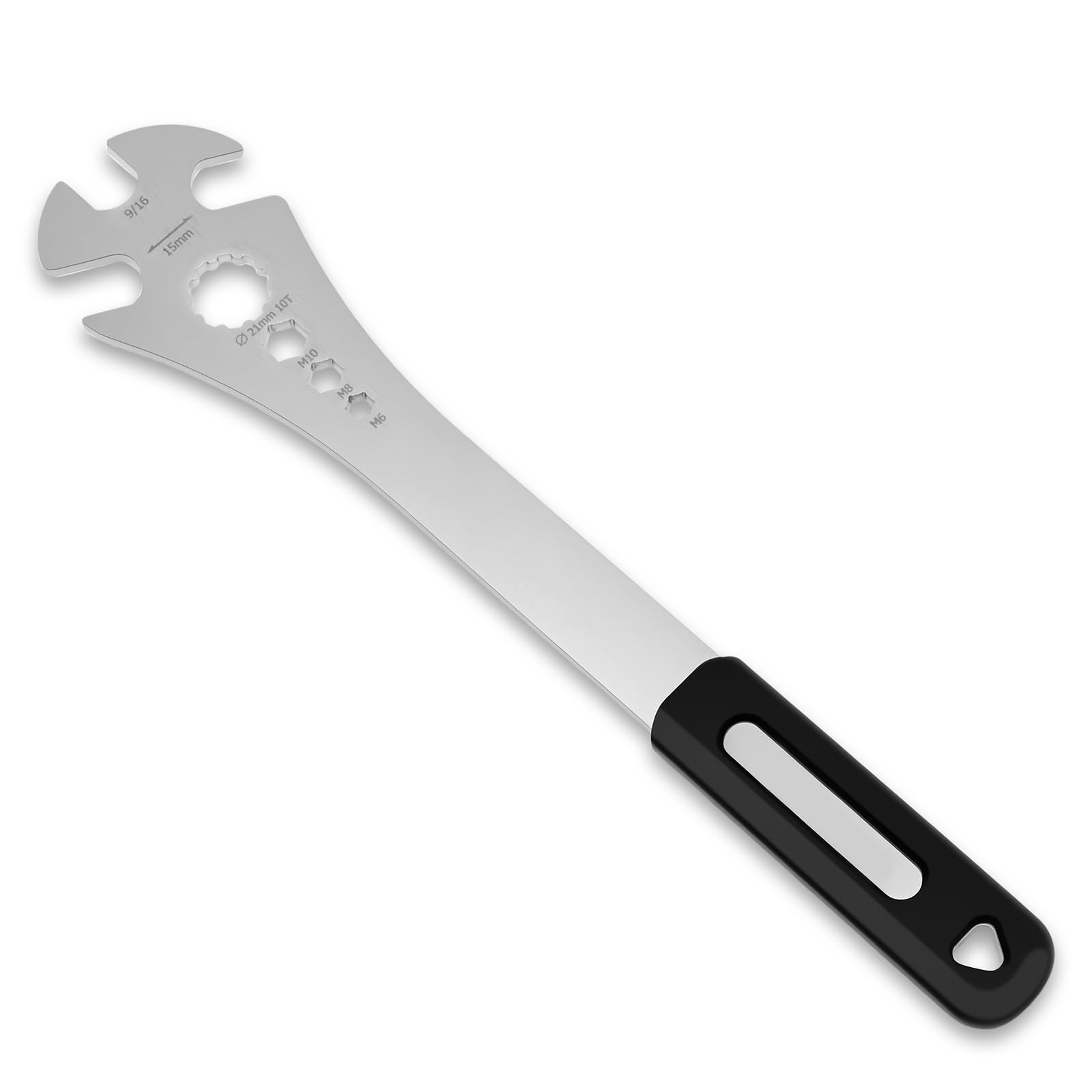 Llave de pedal de 320 mm, mango extralargo, llave de pedal con Allen (6/8/10 mm), herramienta multifuncional para mantenimiento y reparación de bicicletas