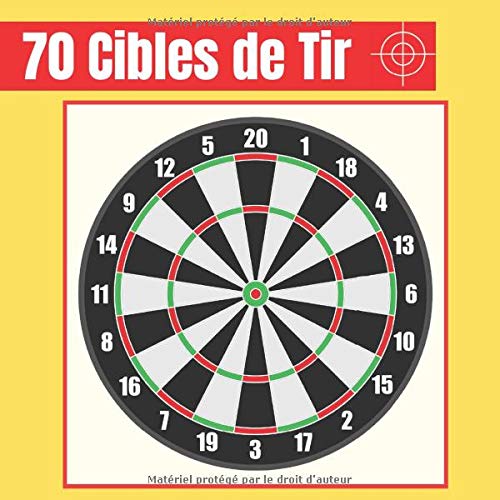 Buy 70 Cibles de Tir 21 cm x 21 cm Cible noir et blancarmes à feu, airsoft, tir au plomb