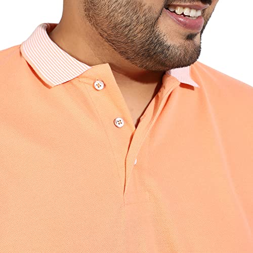 Image of CAHOOT Instafab Plus Men's Polo Neck Half Sleeve Regular Fit T-Shirt for Casual Wear | Modern Clothing T-Shirt Crafted with Comfort Fit and High-Performance for Everyday Wear