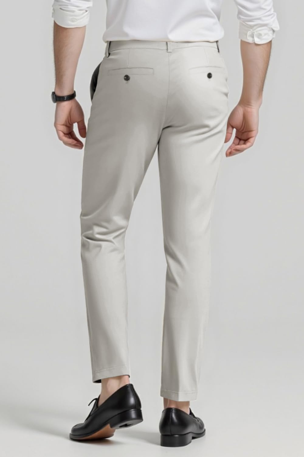 GINGTTO Mens Dress Pants Slim Fit Stretch Formal Pants for Men - Image 4