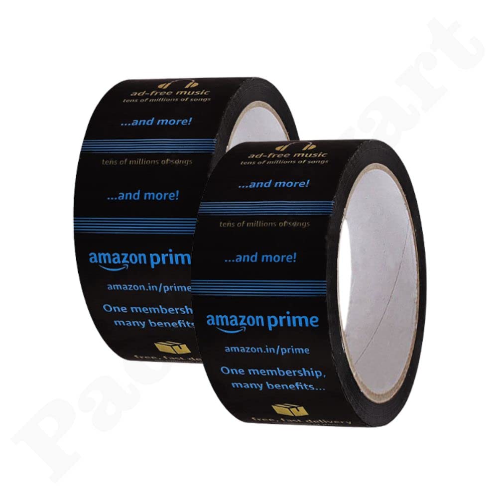 Pacstalwart Amazon Printed Prime Tape 3 inch Cello Tape width 55 meters long (Pack of 2) | Selo tape Amazon Printed Prime Tape for Packing shipment in box (B09VY6BPGT) Amazon Price History, Amazon Price Tracker