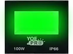 Refletor LED Verde 100W YOE PRO Bivolt IP66 – Alta Potência, Economia e Resistência Profissional