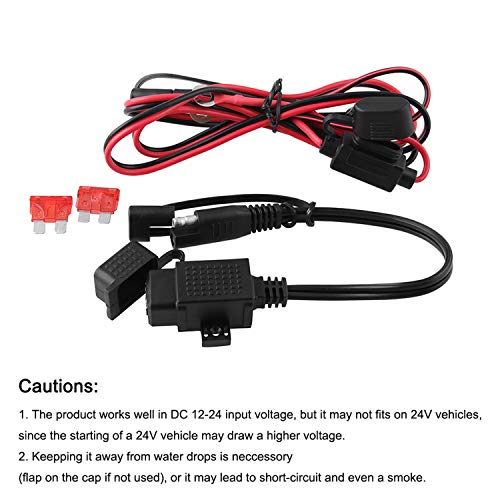 Honeytecs Motocicleta 12 V USB Telefone GPS Carregador Adaptador de Cabo Rotação de 360 Graus Suport