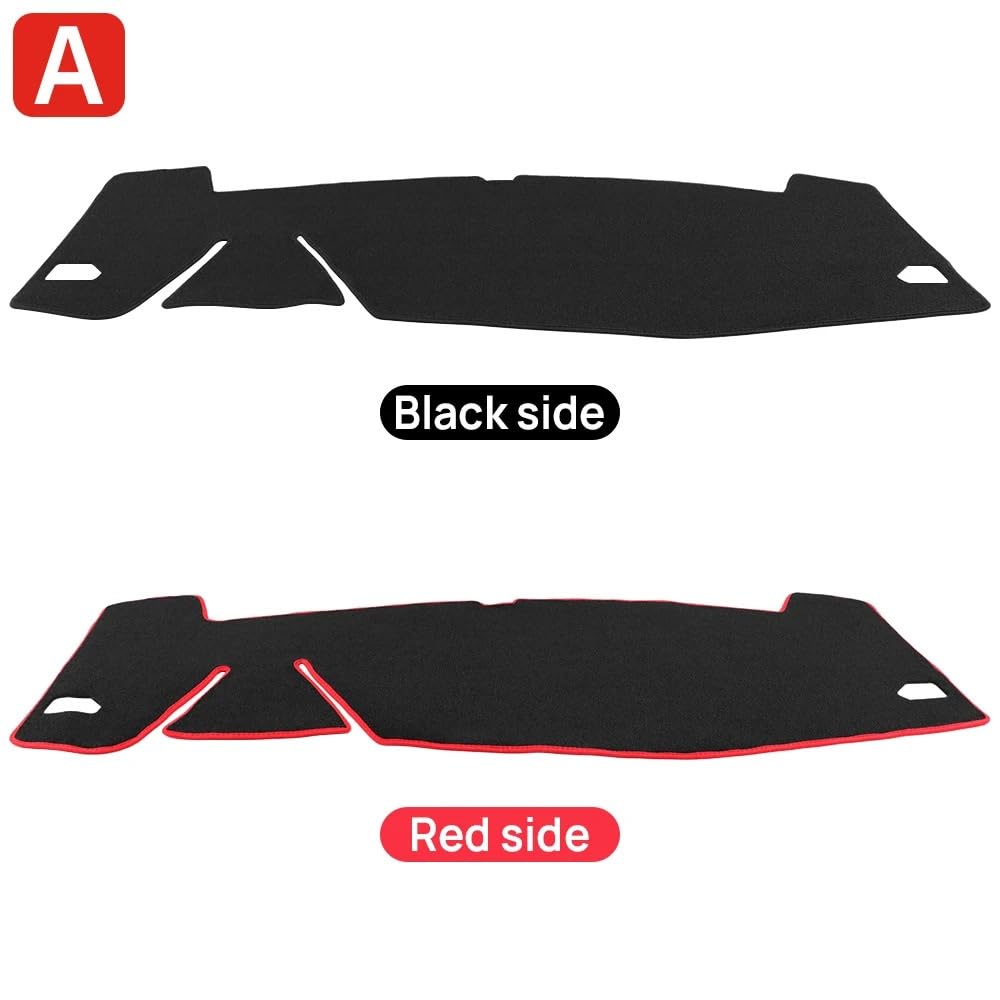 Pasuje do Geely pasuje do Coolray Cool 2022-2025 deska rozdzielcza samochodu osłona przeciwsłoneczna pokrywa instrumentu mata antypoślizgowa(B Black)