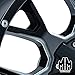 Mayhem Warrior 8015 Black Wheel with Milled Spokes (18x9