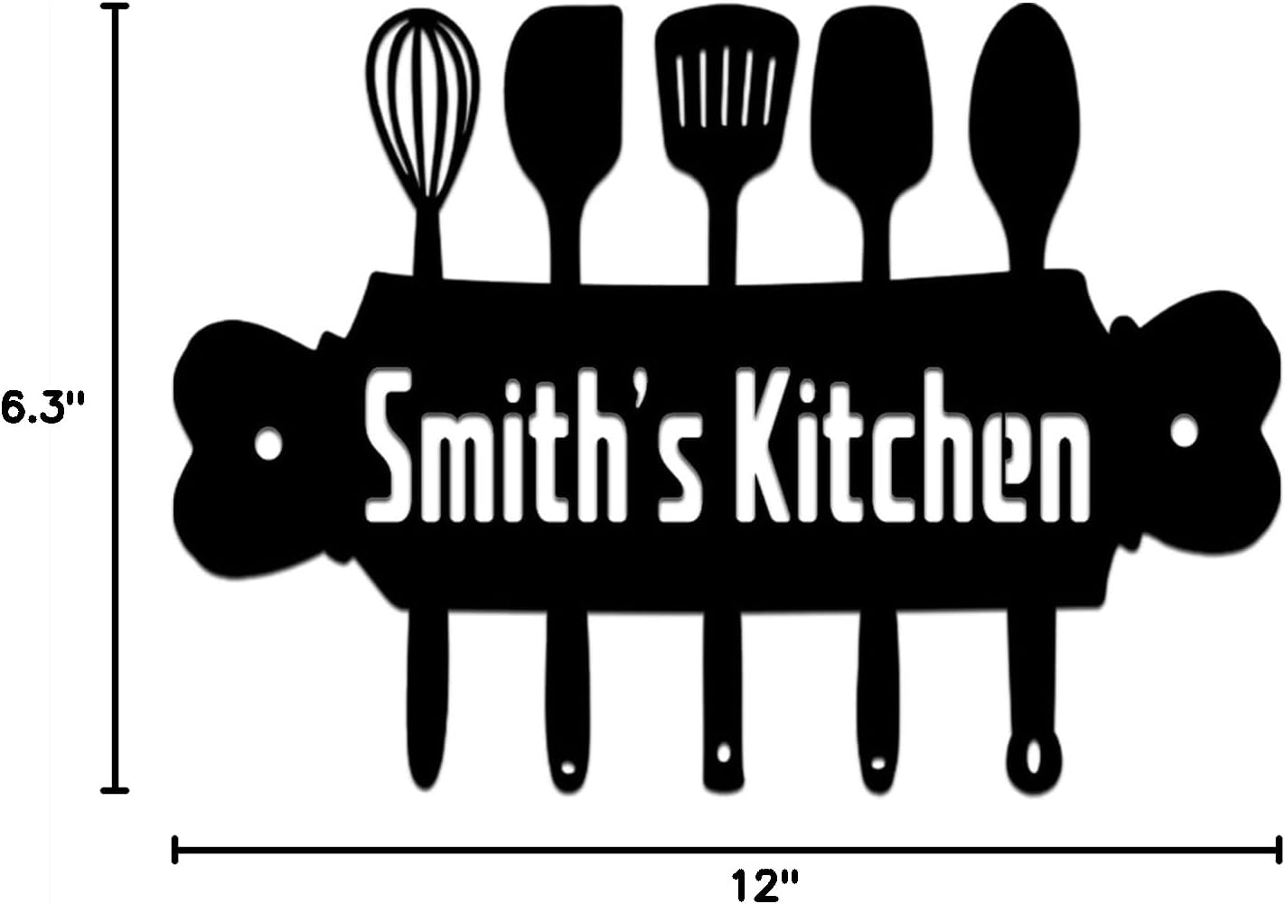 Kitchen Decor Wall Metal Kitchen Signs Wall Decor Kitchen Wall Decor Sign for Kitchen and Dining Room Metal Wall Decor (20" x 10.4")