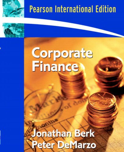 Corporate Finance Berk Demarzo Amazon.com: Corporate Finance: AND Study Guide: 9781405854825: Jonathan