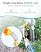 AQUA CREST Inline Water Filter, Dedicated for Car Washing, Window & Yard Cleaning, Effectively Reduce Hard Water Spots, Soften Water, Upgraded Formula, 4 Pack with 2 Hose Protector