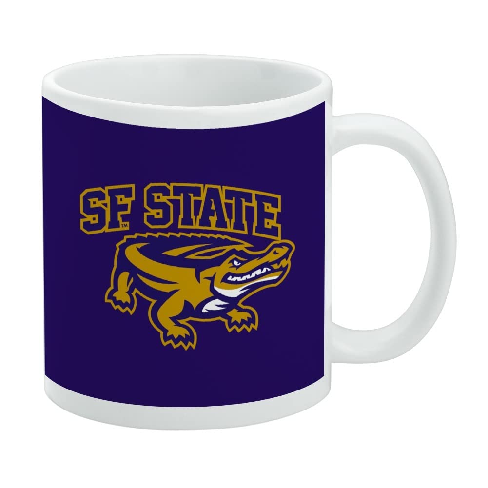San Francisco State Primary Logo Ceramic Coffee Mug, Novelty Gift Mugs for Coffee, Tea and Hot Drinks, 11oz, White