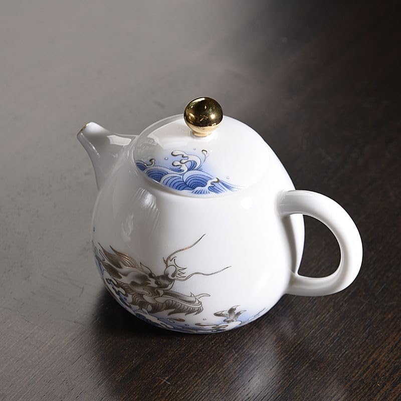 Amazon.com | 蛟龙出海青花茶壶盖碗分茶器Master cup 主人杯品茗杯公道