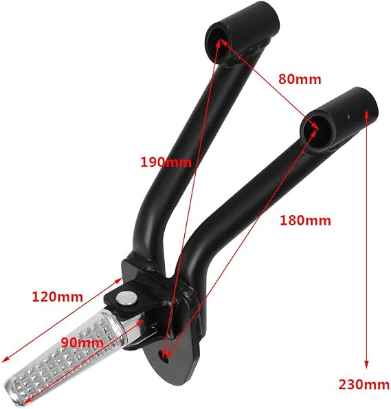 Motorcycle Rear Passenger Footrest Rear Folding Foot Pegs Pedal Kit for Rebel CMX 500 300 2017-2021 2017 2018 2019 2020 2021 2022