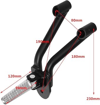 Motorcycle Rear Passenger Footrest Rear Folding Foot Pegs Pedal Kit for Rebel CMX 500 300 2017-2021 2017 2018 2019 2020 2021 2022