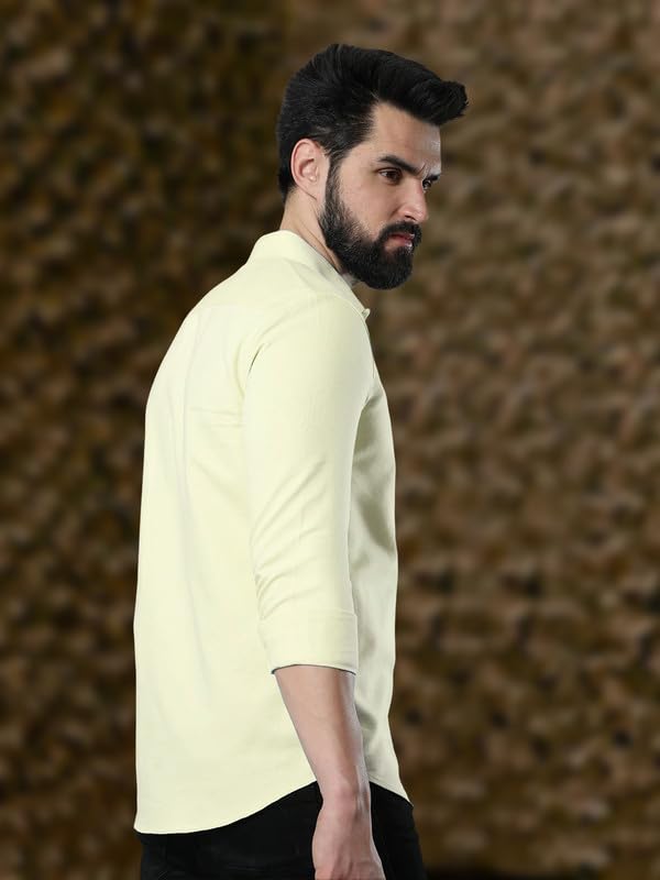 Image of Pinkmint Men's Solid Shirt | Soft Cotton Blend | Casual Shirt | Plain | Full Sleeve - Regular Fit (Combo Pack of 3 | Available in Plus Size)